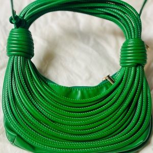New Green Braided purse